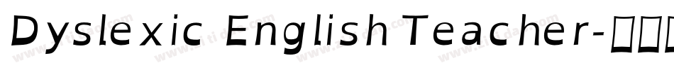 Dyslexic English Teacher字体转换